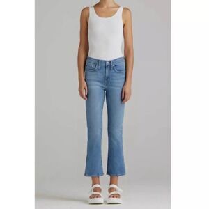 NWT Edwin Journey Wash Blue Cassia Mini Boot Cropped Jeans Size 31‎